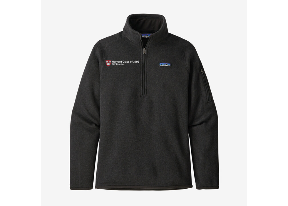 Harvard Class of 1995 30th Reunion Patagonia Women's Better Sweater 1/4 Zip