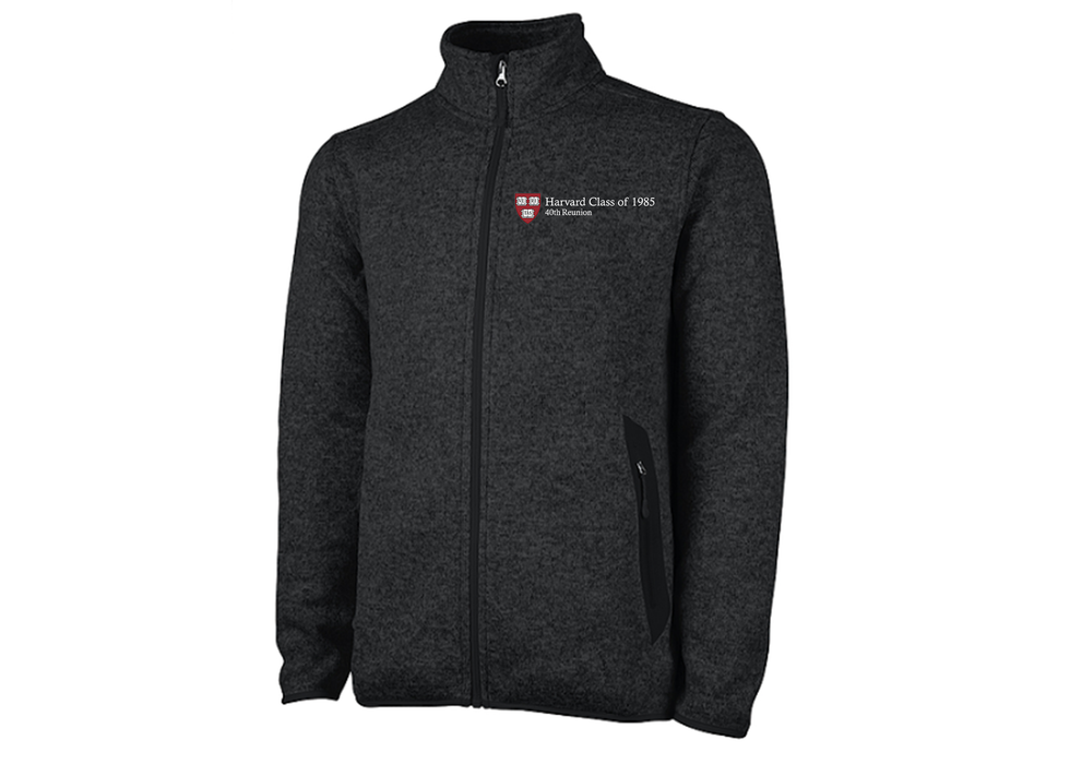 Class of 1985 40th Reunion Men's Charles River Apparel Heathered Fleece Jacket