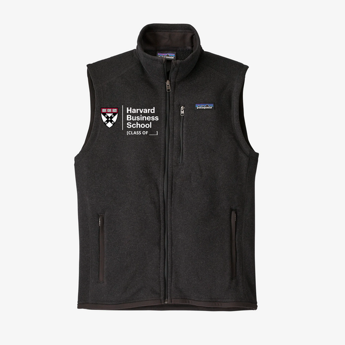 HBS Spring 2026 Reunion Men's Black Patagonia Better Sweater Vest