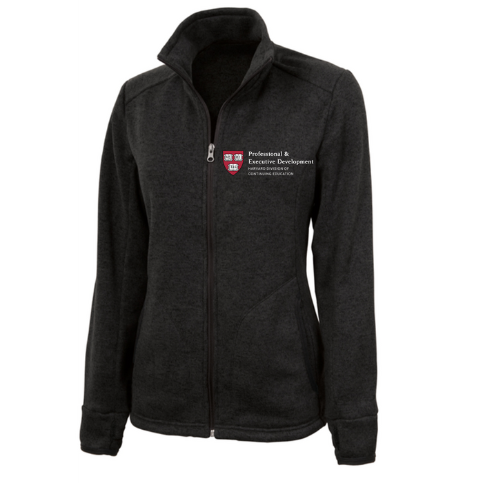 Harvard P&ED Women's Charles River Heathered Fleece Jacket
