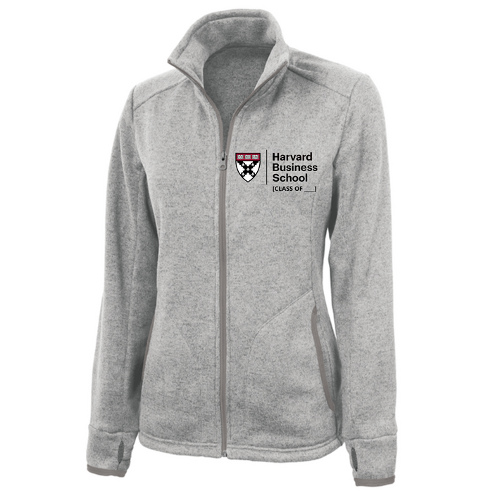 HBS Spring 2026 Reunion Women's Charles River Grey Heathered Fleece Jacket