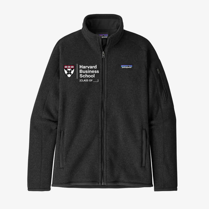HBS Spring 2026 Reunion Women's Black Patagonia Better Sweater Full Zip