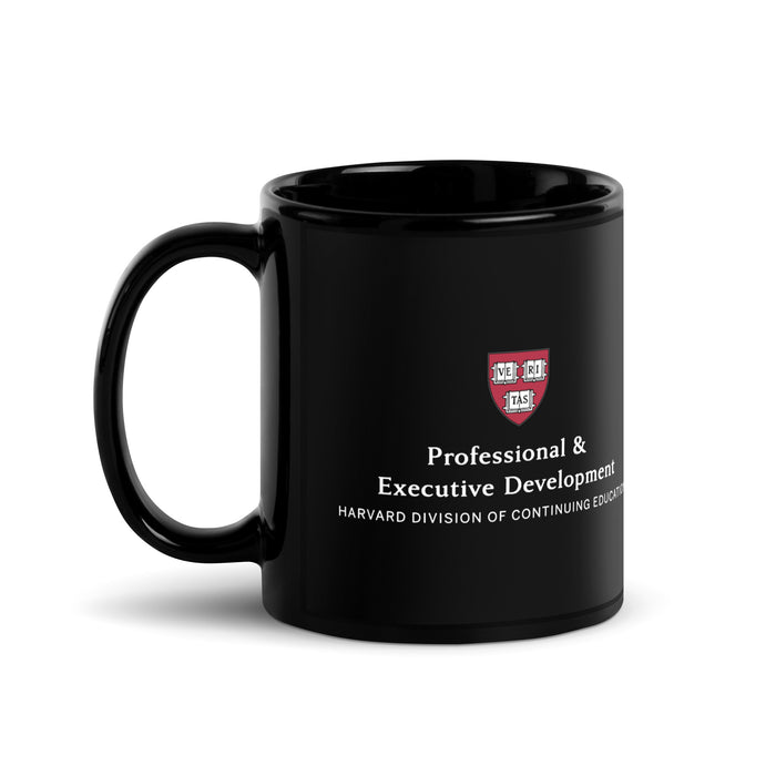 Harvard P&ED Black Glossy Mug