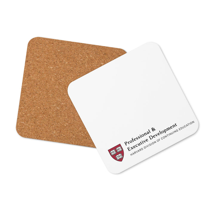 Harvard P&ED Cork-back Coaster