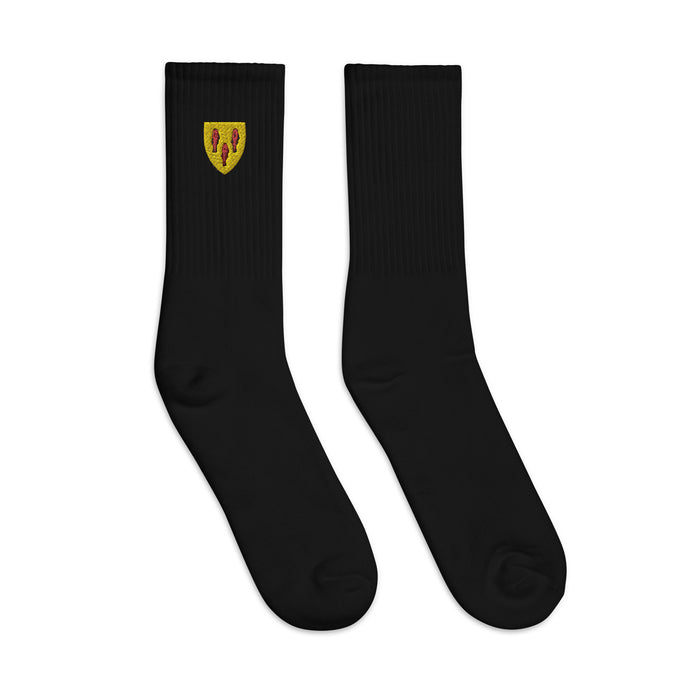 Cabot Embroidered Crew Socks