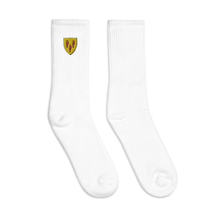 Cabot Embroidered Crew Socks