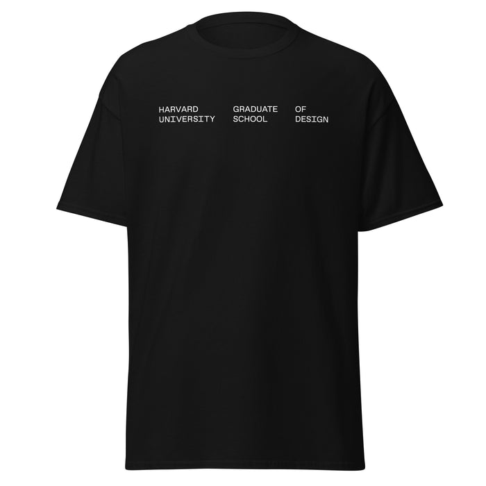 Harvard GSD Black and White Logo Short Sleeve T-shirt