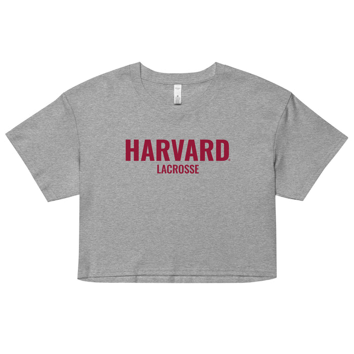 Harvard Lacrosse Crop Top
