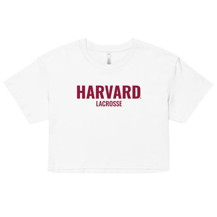 Harvard Lacrosse Crop Top