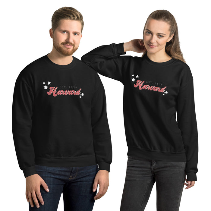 Harvard Groovy Unisex Crewneck