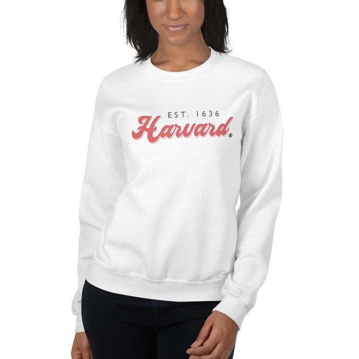 Harvard Groovy Unisex Crewneck