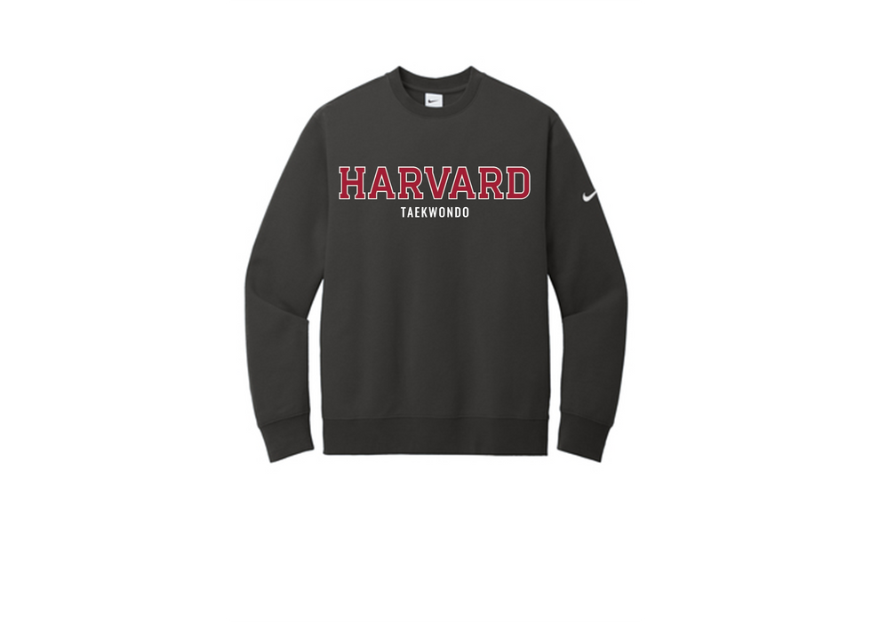 Harvard Taekwondo Nike Club Fleece Sleeve Swoosh Crew