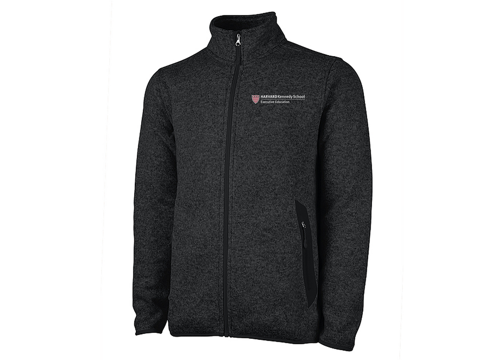 HKSEE Men's Charles River Heathered Fleece Jacket — Alma Mater