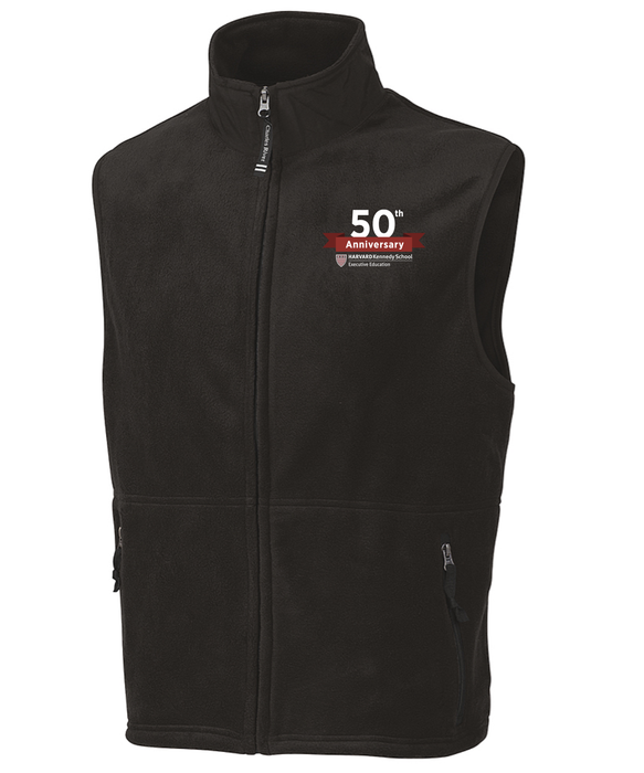 HKSEE 50th Anniversary Men's Charles River Apparel Ridgeline Fleece Vest