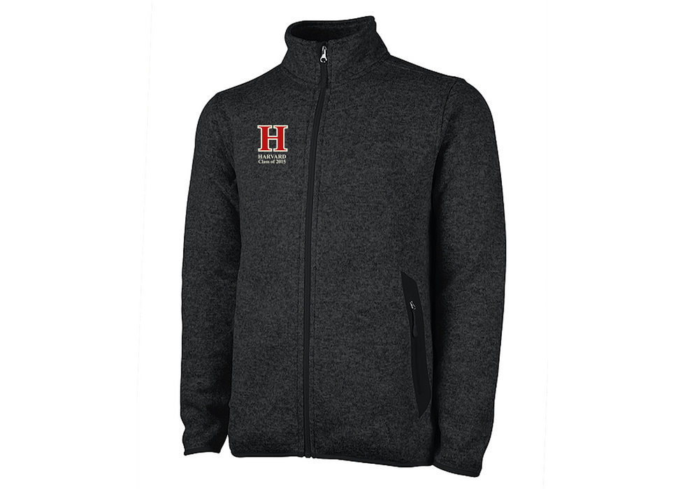 Harvard Class of 2015 Men's Charles River Heathered Fleece Jacket