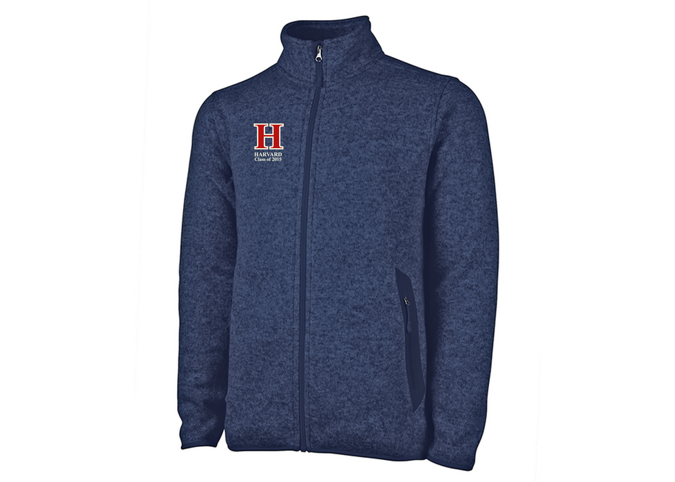 Harvard Class of 2015 Men's Charles River Heathered Fleece Jacket