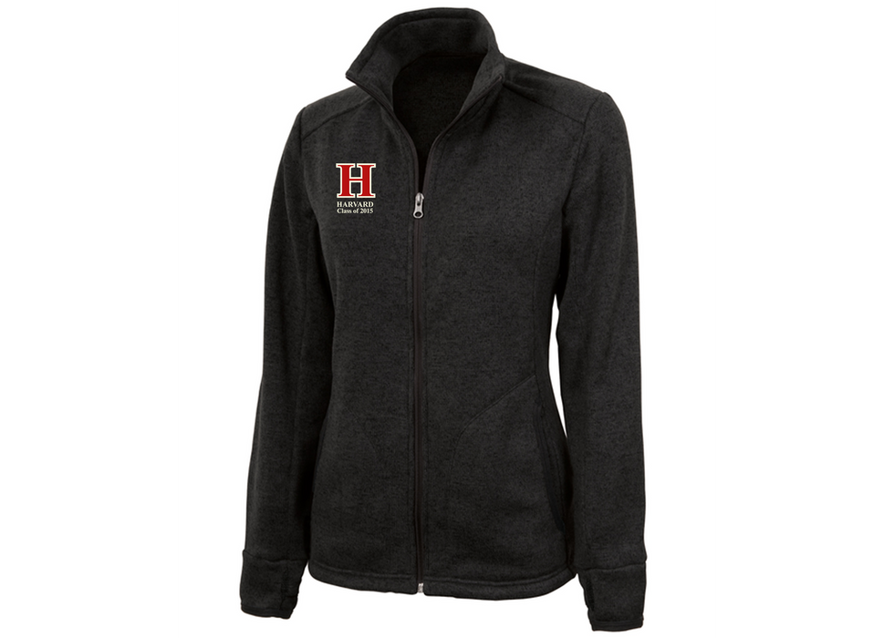 Harvard Class of 2015 Women's Charles River Heathered Fleece Jacket