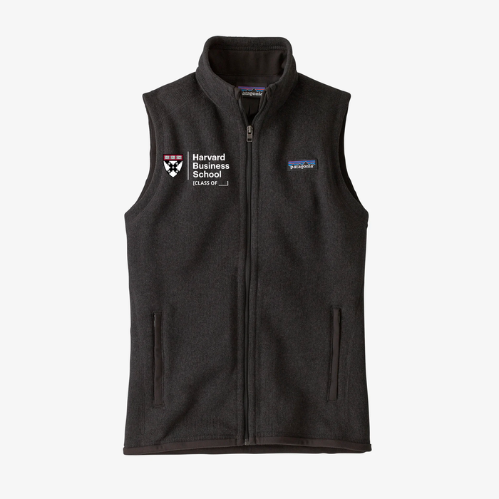 HBS Spring 2025 Reunion Women's Black Patagonia Better Sweater Vest