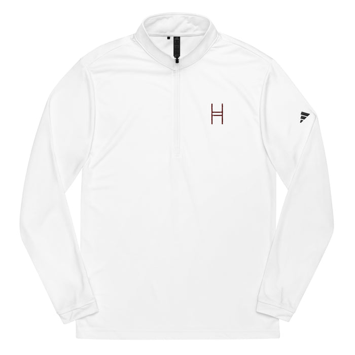 Harvardwood Distressed Adidas Quarter Zip Pullover