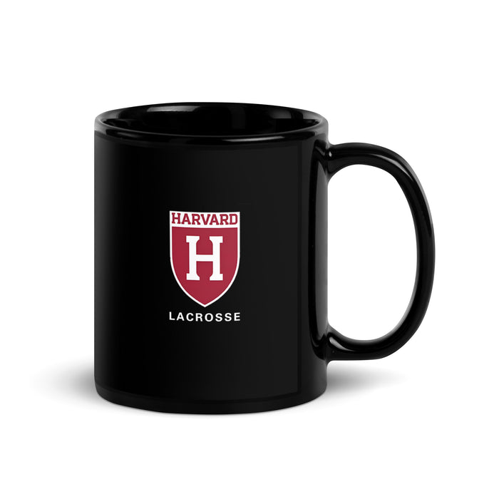 Harvard Lacrosse Black Glossy Mug