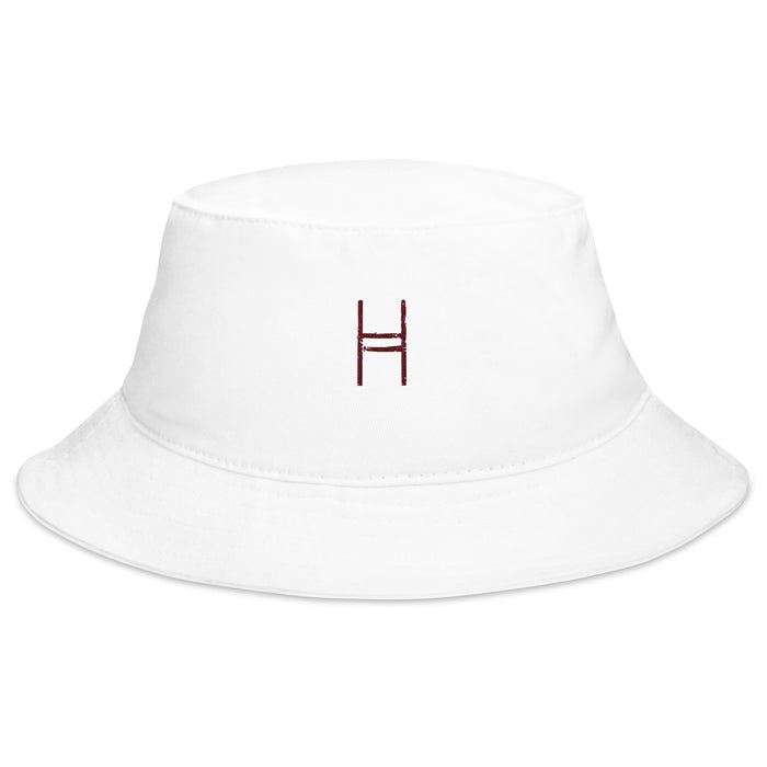 Harvardwood Distressed Logo Denim Bucket Hat