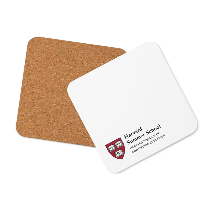 Harvard Summer School Cork-back Coaster