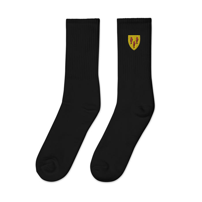 Cabot Embroidered Crew Socks