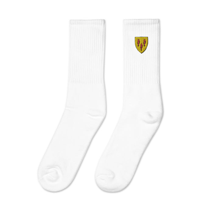 Cabot Embroidered Crew Socks