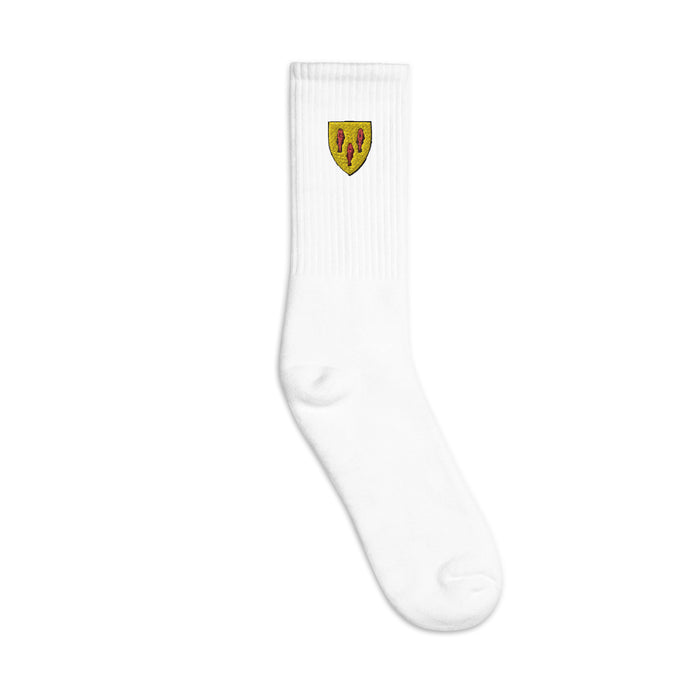 Cabot Embroidered Crew Socks