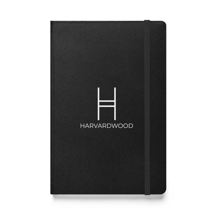 Harvardwood White Logo Hardcover Bound Notebook
