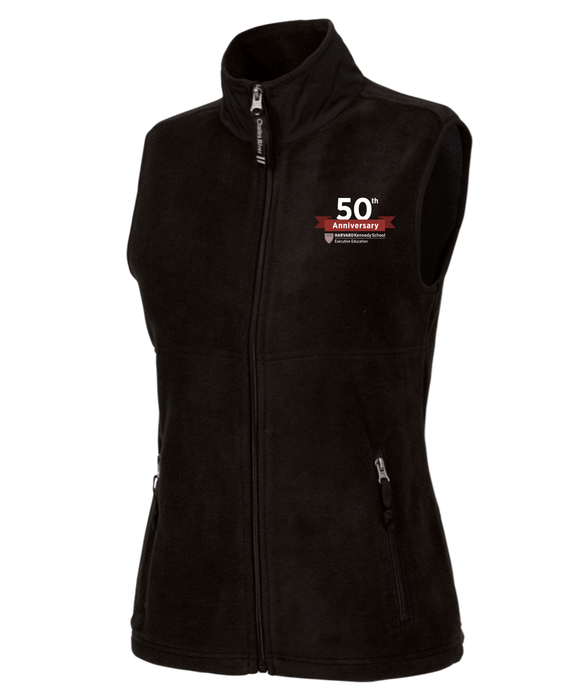 HKSEE 50th Anniversary Women's Charles River Apparel Ridgeline Fleece Vest