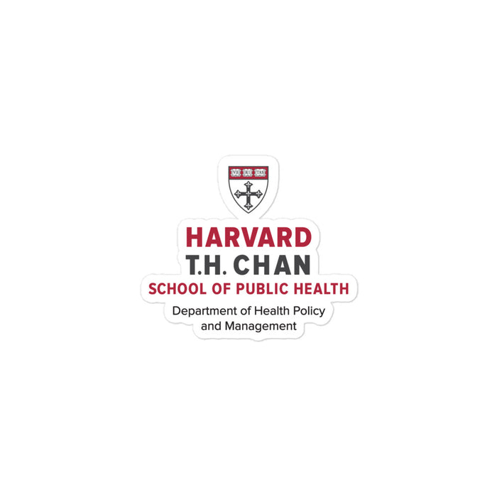 Harvard T.H. Chan HPM Bubble-free Stickers