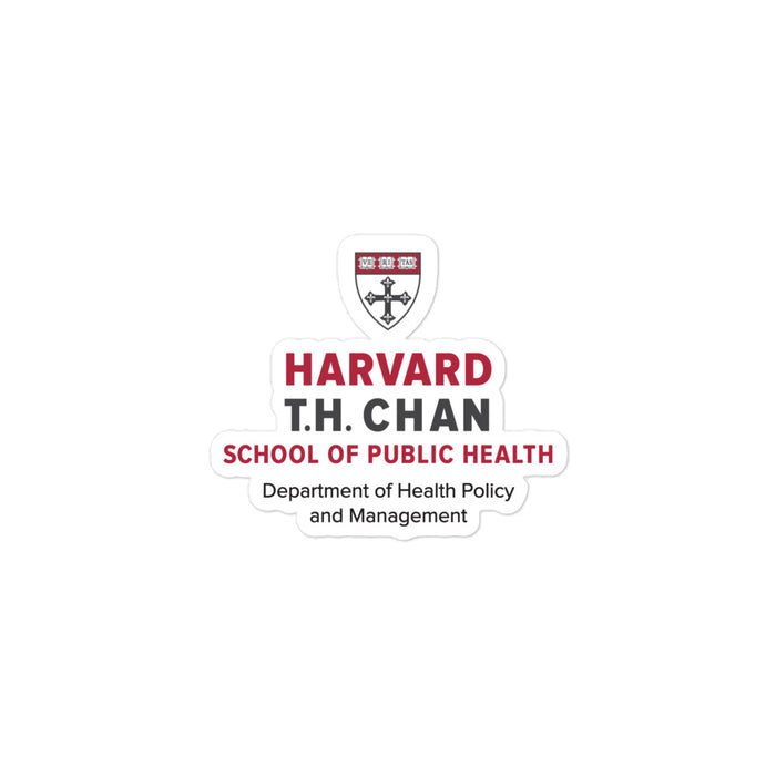 Harvard T.H. Chan HPM Bubble-free Stickers