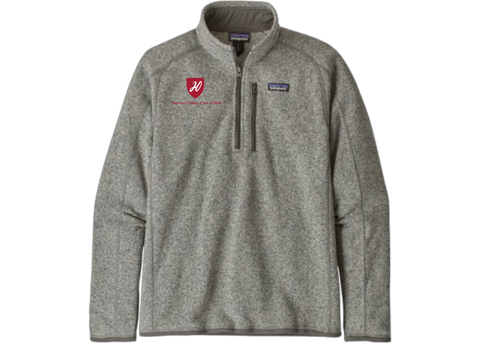 Harvard Class of 2020 Men's Patagonia Better Sweater 1/4 Zip