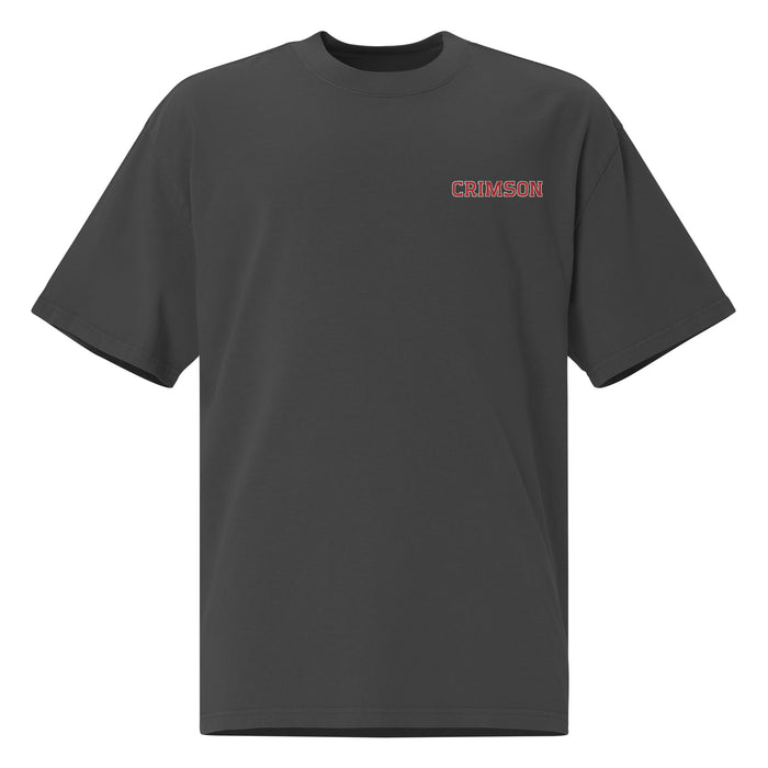 "Crimson" Athletics Oversized T-shirt