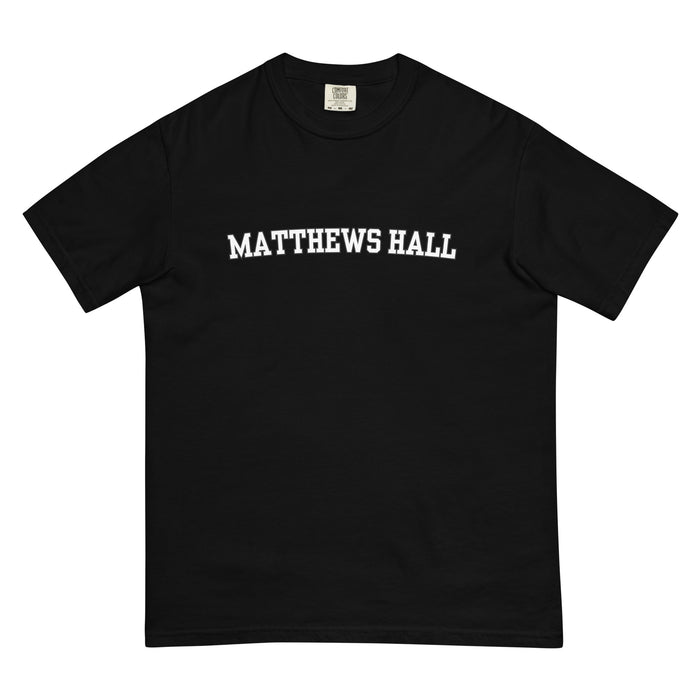 Matthews Hall Unisex Garment-dyed Heavyweight Tee