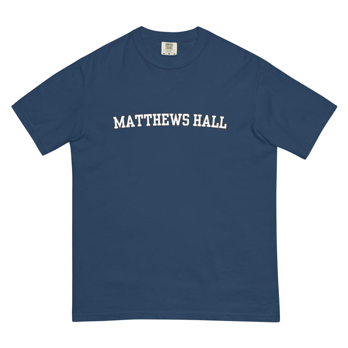 Matthews Hall Unisex Garment-dyed Heavyweight Tee