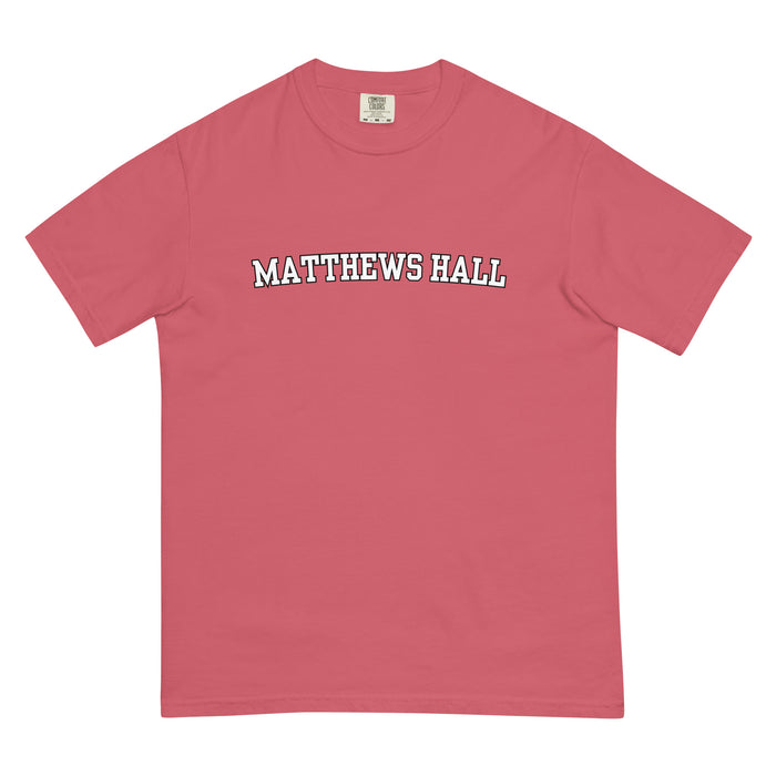 Matthews Hall Unisex Garment-dyed Heavyweight Tee