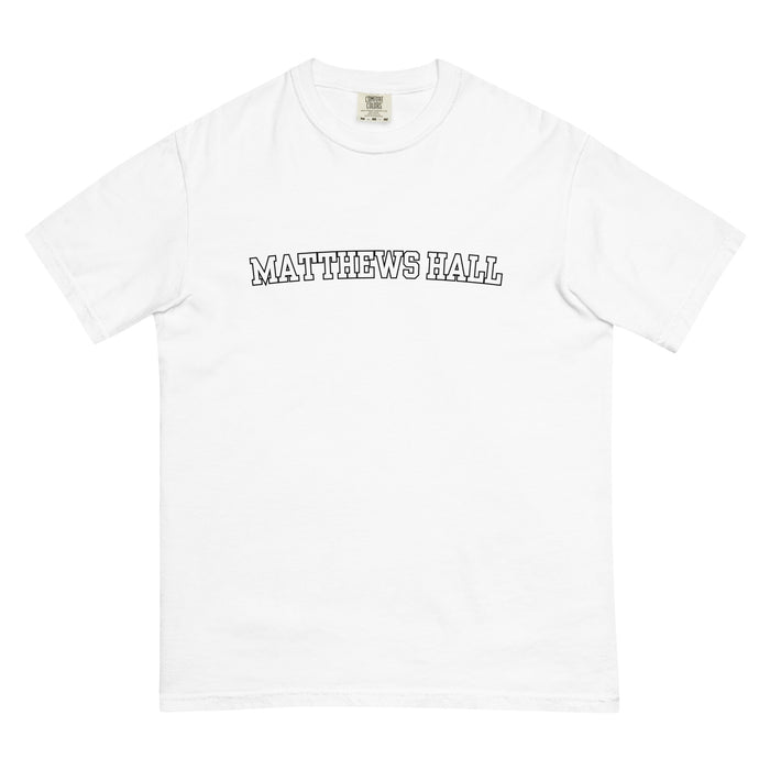 Matthews Hall Unisex Garment-dyed Heavyweight Tee