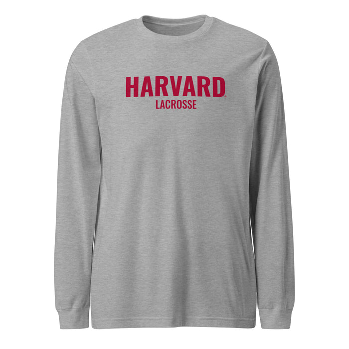 Harvard Lacrosse Unisex Long Sleeve Tee