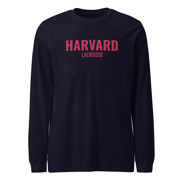 Harvard Lacrosse Unisex Long Sleeve Tee