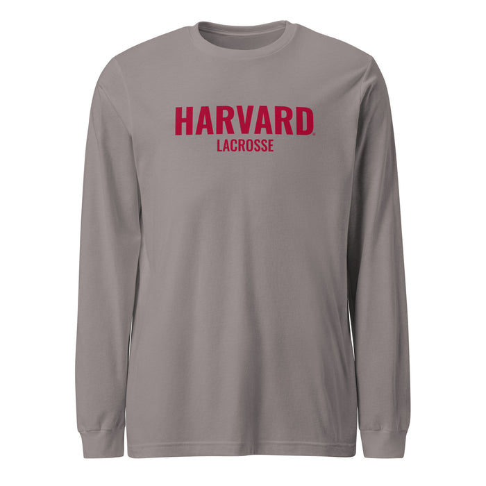 Harvard Lacrosse Unisex Long Sleeve Tee