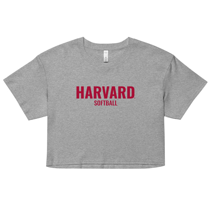 Harvard Softball Crop Top