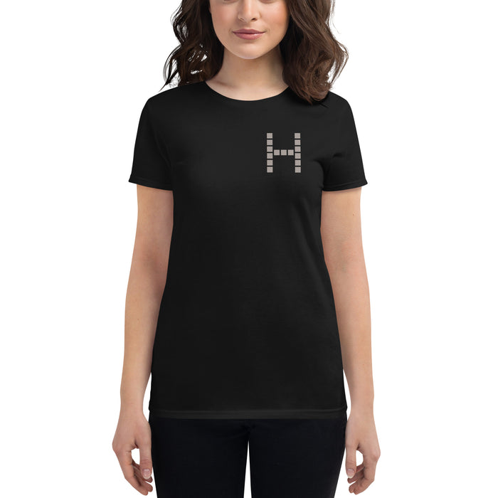 Harvard GSD Small Warm Gray Logo Women's Fitted T-Shirt