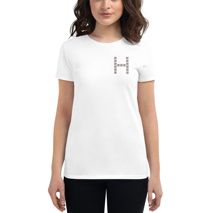 Harvard GSD Small Warm Gray Logo Women's Fitted T-Shirt