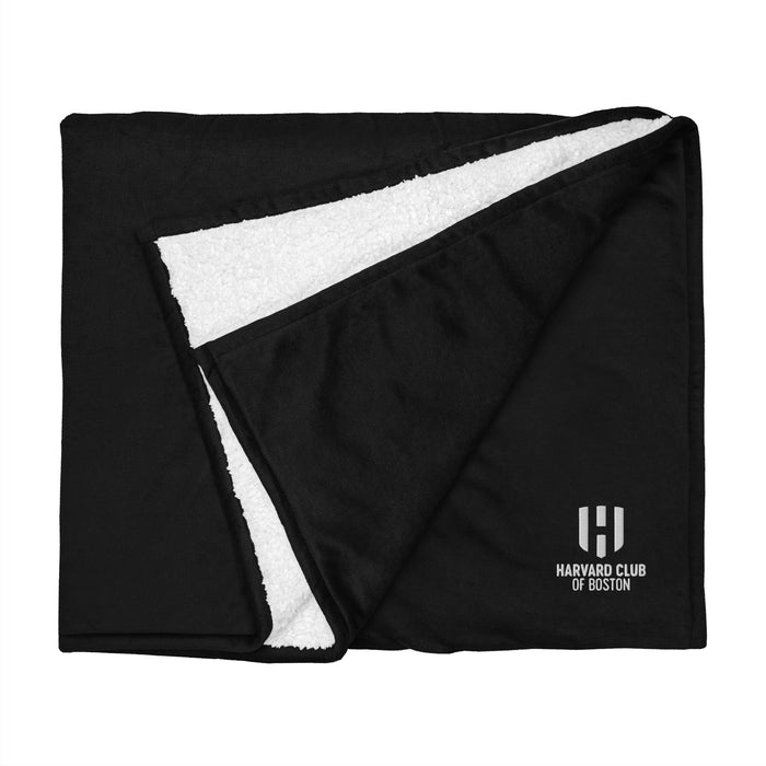 Harvard Club of Boston Premium Sherpa Blanket