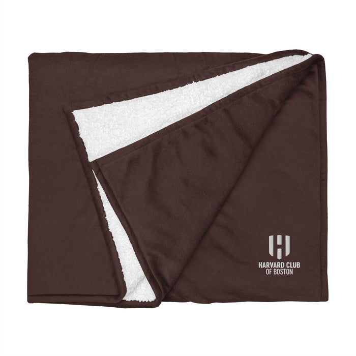 Harvard Club of Boston Premium Sherpa Blanket