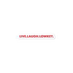 Lowkeys - Red Horizontal Laptop Sticker