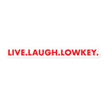 Lowkeys - Red Horizontal Laptop Sticker