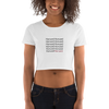 Women’s Harvard Crop Tee